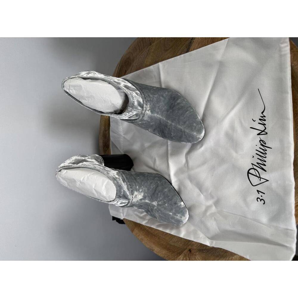 3.1 Phillip Lim Kyoto Stretch Velvet Ankle Boots Women’s EU 36 US 6 NWB - Picture 5 of 13